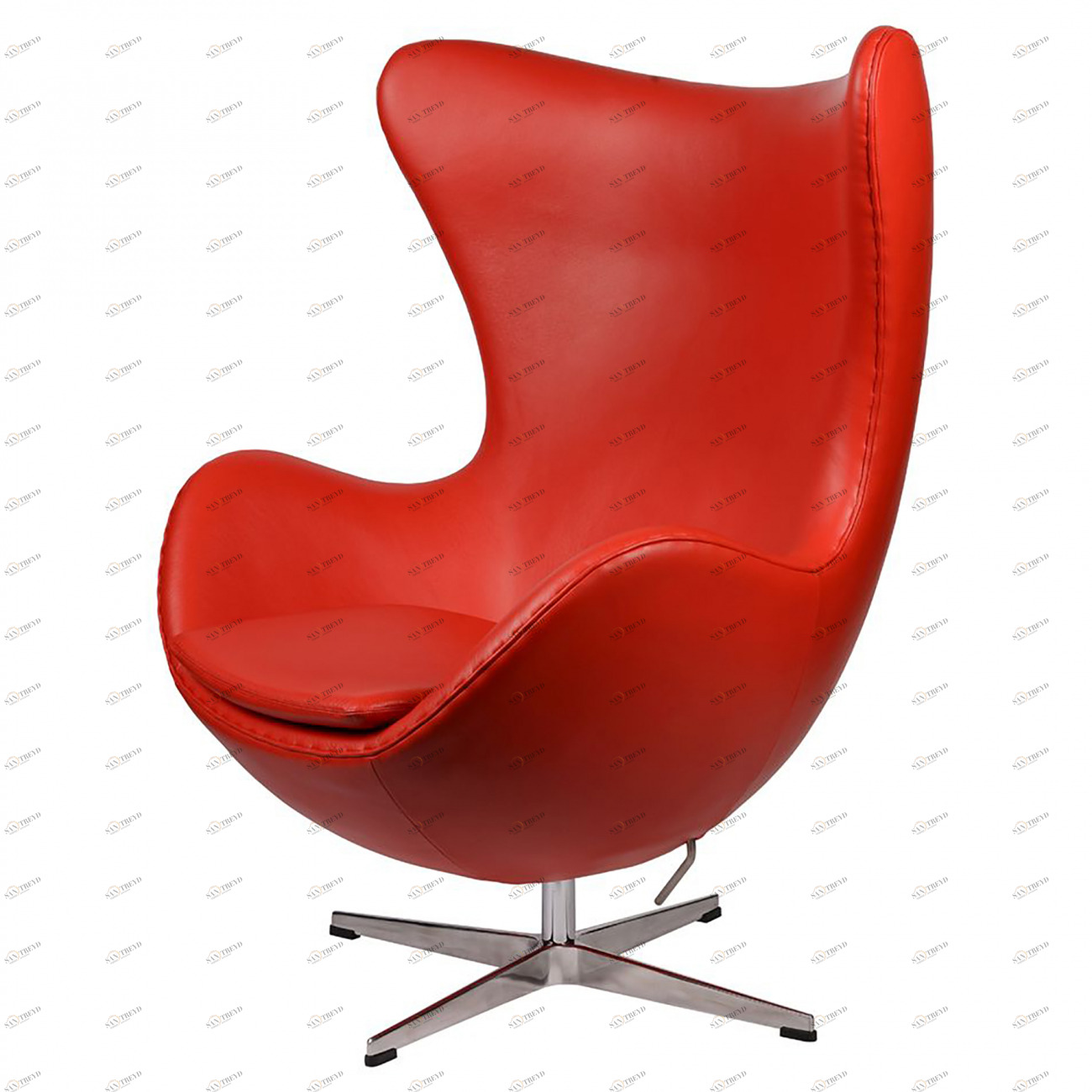 Кресло Arne Jacobsen Style Egg Chair красное SOHO DESIGN ДИЗАЙНЕРСКИЕ, EGG 131522 Красный 
