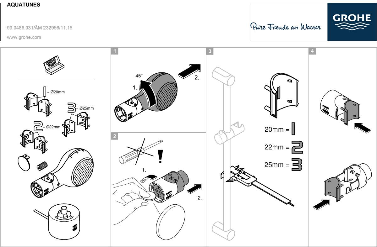 26268LV0 Акустическая система Grohe белый  - Вид №11