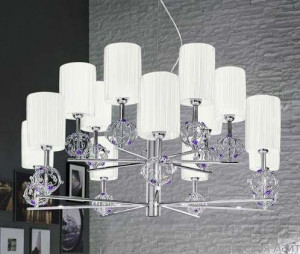 Kolarz FLO 1095/7+7.01.T-WH CR-BL LARA люстра подвесная