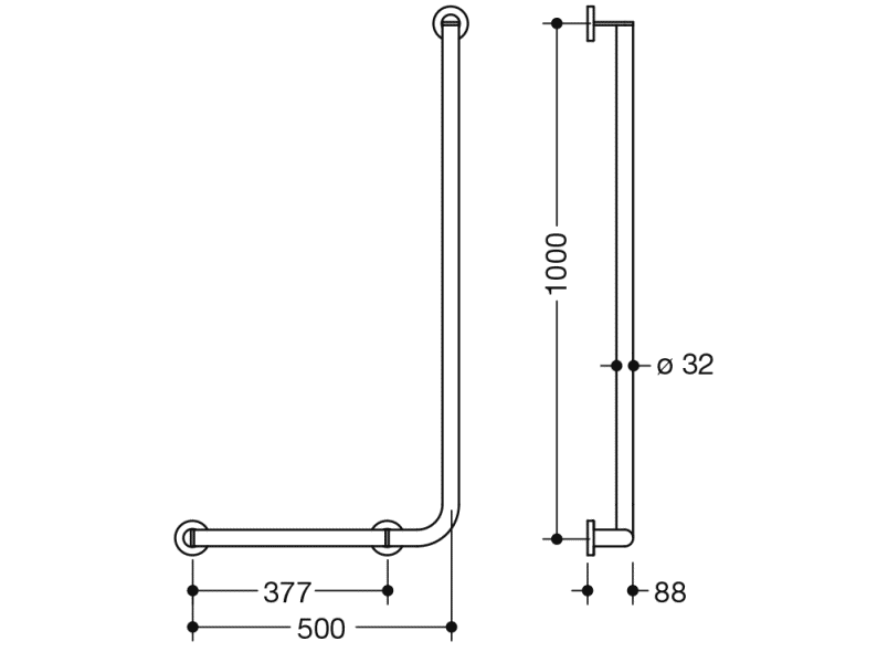 900.22.10860 угловая ручка HEWI System 900 - Вид №4