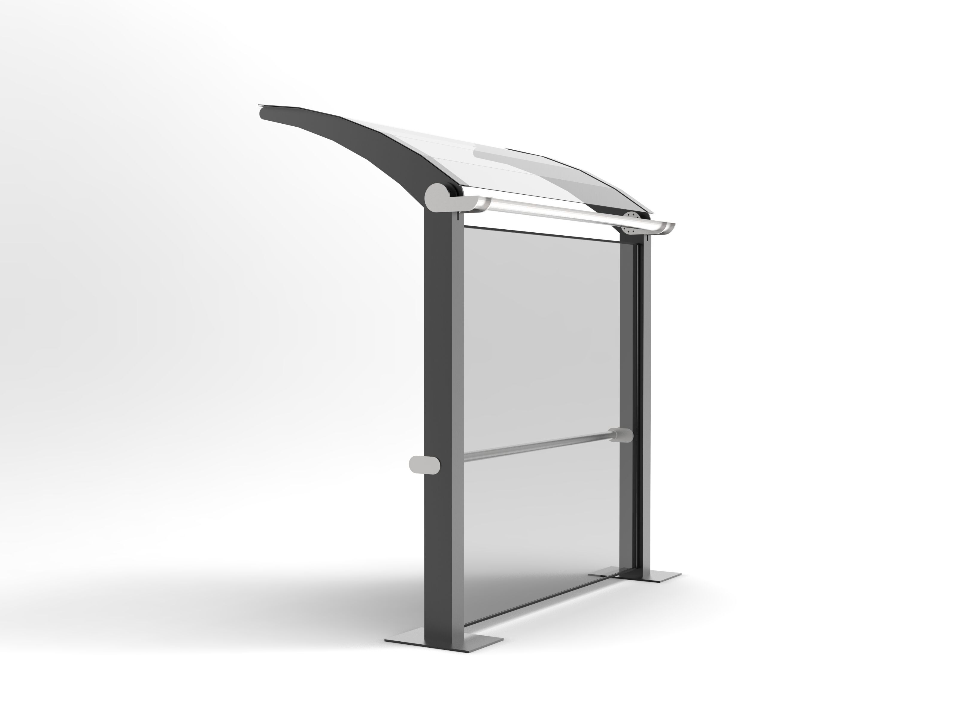 Плексиглас навес для автобусной остановки Viscio Urban Design TOM ARCH-00009618 - Вид №2