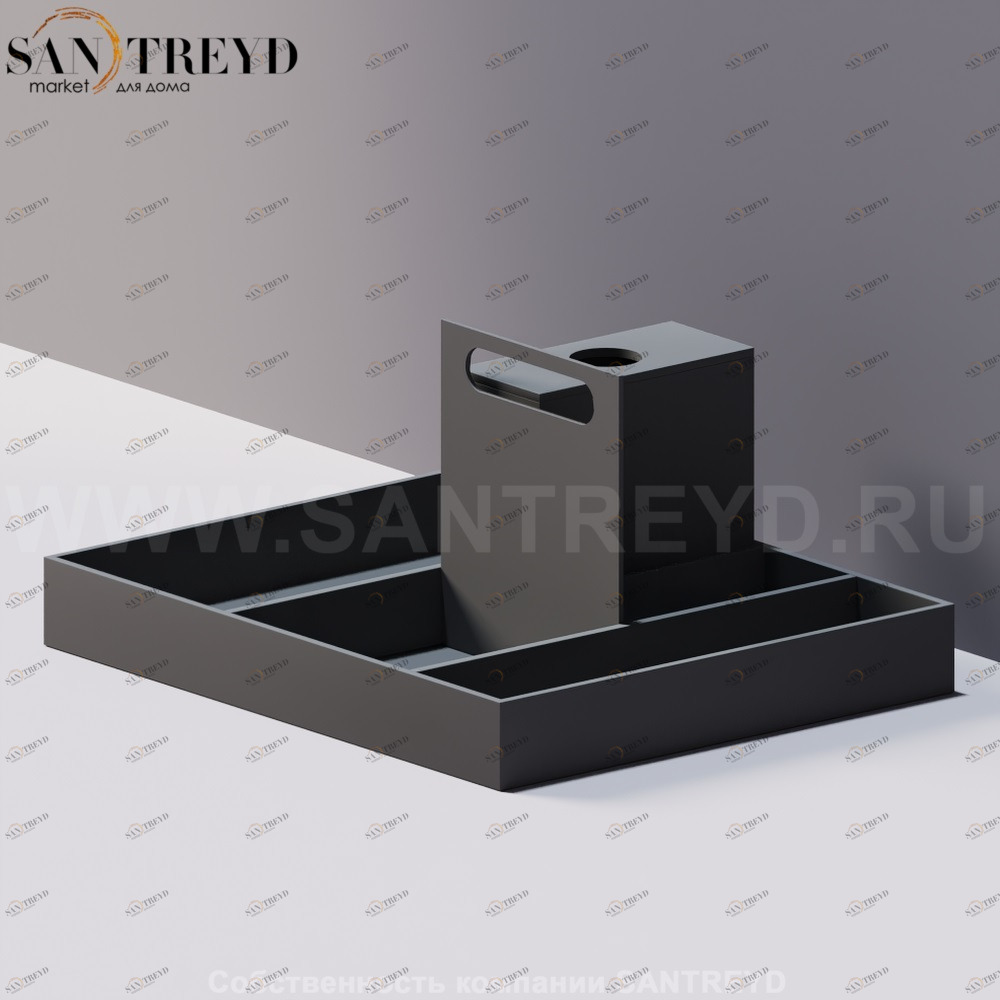 Agape PUZZLE Встраиваемая полка с наполнением серая ALEG522GR