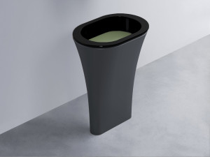 AMLA65-N+AMPILO-AG+AMCOLO-BA Раковина Amedeo Ovale отдельностоящая cielo Enjoy + Amedeo