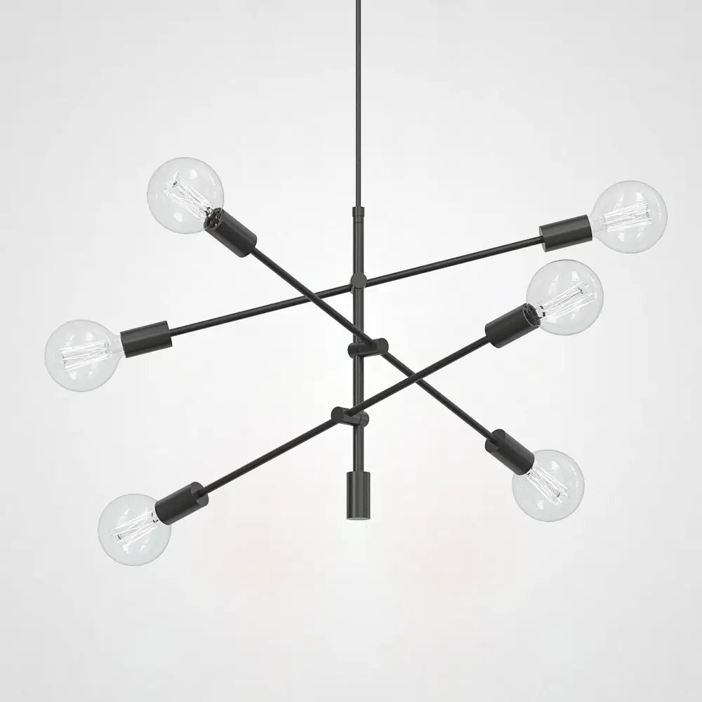 91106218 Люстра потолочная IMPERIUMLOFT 116119-22 Mobile Chandelier 6 ламп 12 м² цвет хром STLM-0487282