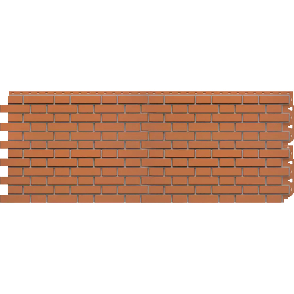 Фасадная панель Dacha Кирпич гладкий красный 0.46 м² STLM-2135884 - Вид №2