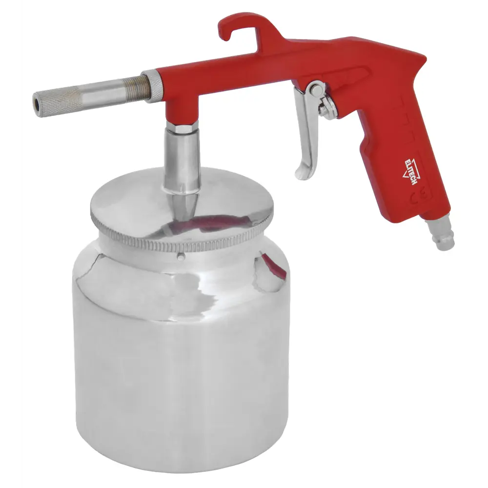 Пневматический пескоструйный пистолет Elitech с нижним баком 142 л/мин 89360023 STLM-1444062