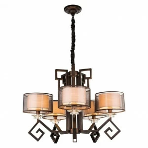 Подвесная люстра Globo 69008-5H GLOBO ДИЗАЙНЕРСКИЕ 108016 Коричневый