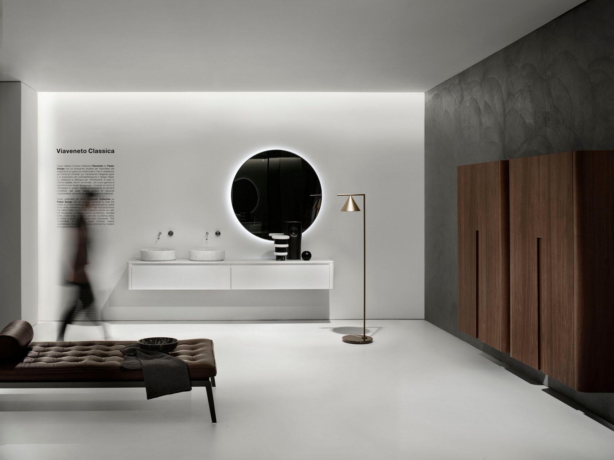 Каррарский мраморный подвесной умывальник Falper ViaVeneto Classica ARCH-00026902