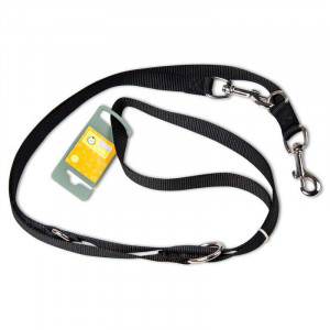 ПР0004500 Поводок-перестежка для собак Smart Ecco 20/200 нейлон черный HUNTER