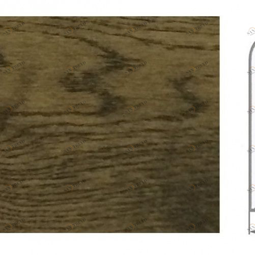 Плинтус Ashton Портленд Шпонированный Дуб (Гладкая) 2400х83 мм 1010000064