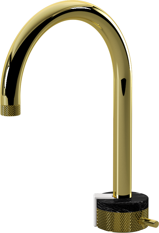 E-11502-R2MB-L2WT-PB Однорычажный прогрессивный смеситель для раковины - излив 16см GRAFF MOD+