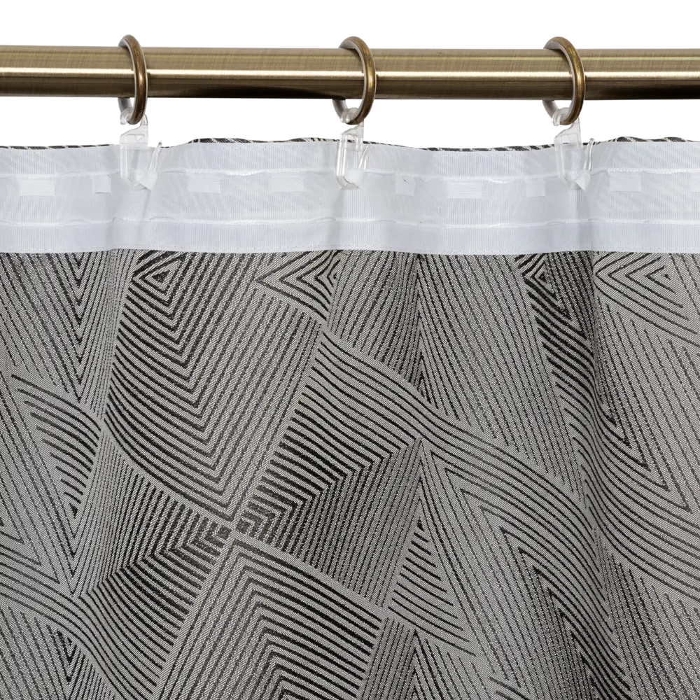 Штора на ленте «Геометрия», 160x280 см, геометрия, цвет чёрный GARDEN STLM-2011871 - Вид №3