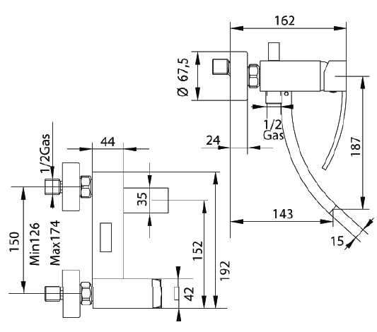77532000SF Смеситель Bandini Seta Santreyd - Вид №1