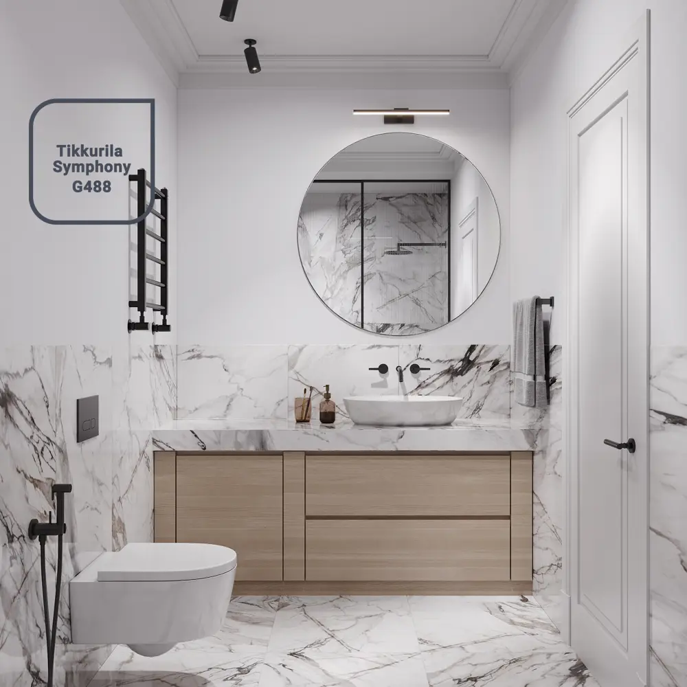 Краска Tikkurila Luja Extra: матовая моющаяся для интенсивной эксплуатации 87660327 STLM-0074695 - Вид №2