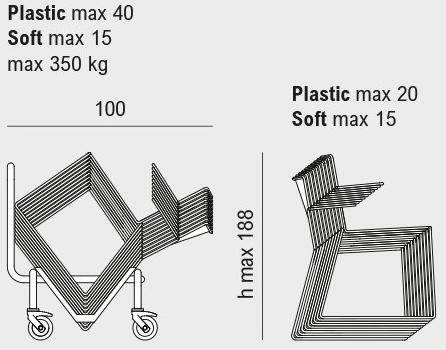 Viganò Пластиковый саночный стул с подлокотниками Daisy sun-id-1467498 - Вид №4