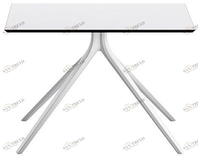 Albaplus Журнальный столик из стали с квадратной столешницей из нпл Momo sun-id-1471833