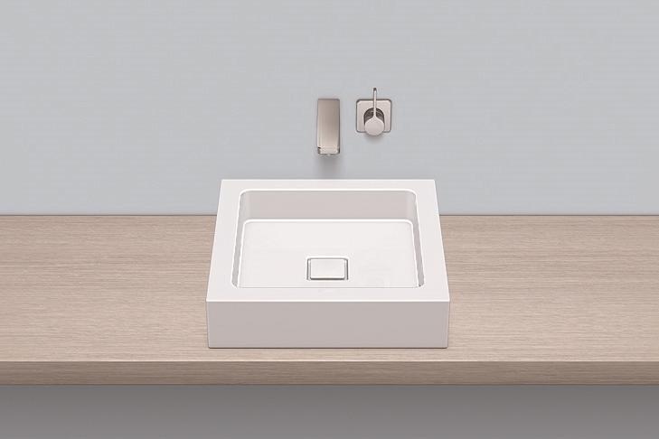 3302000400 Надставная раковина, ab.q450.1, белая, для простого ухода Alape серия Q 