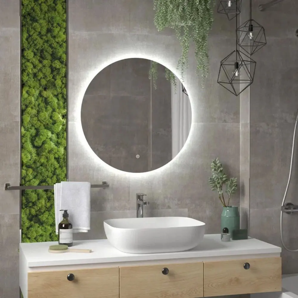 91747898 Зеркало для ванной Soul of calypso Ajour eco ЗЛП2806 с подсветкой 60x60см STLM-0999680