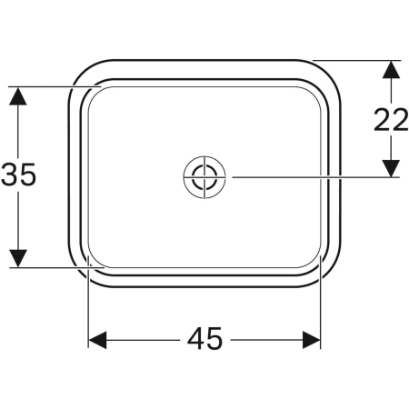 500.760.01.2 Раковина под столешницу Geberit VariForm прямоугольной формы Geberit  - Вид №12