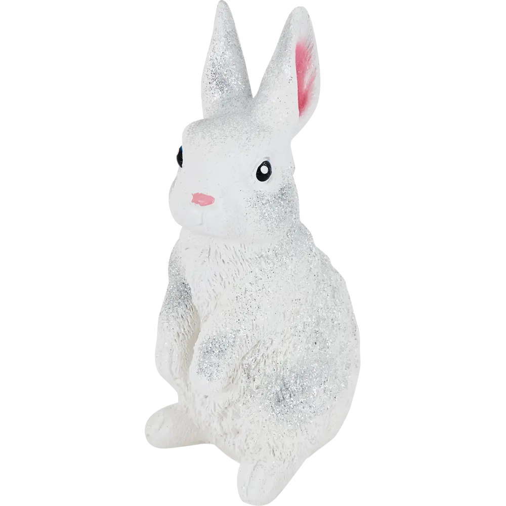 Копилка Зайчик бело-серебряная гипс Santreyd STLM-2081749