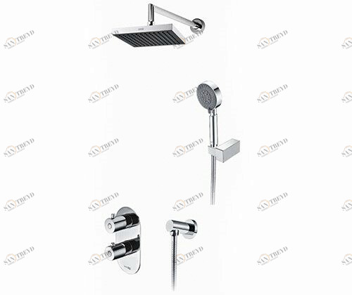 A16028 Thermo Встраиваемый комплект для душа с верхней душевой насадкой и лейкой WasserKRAFT 