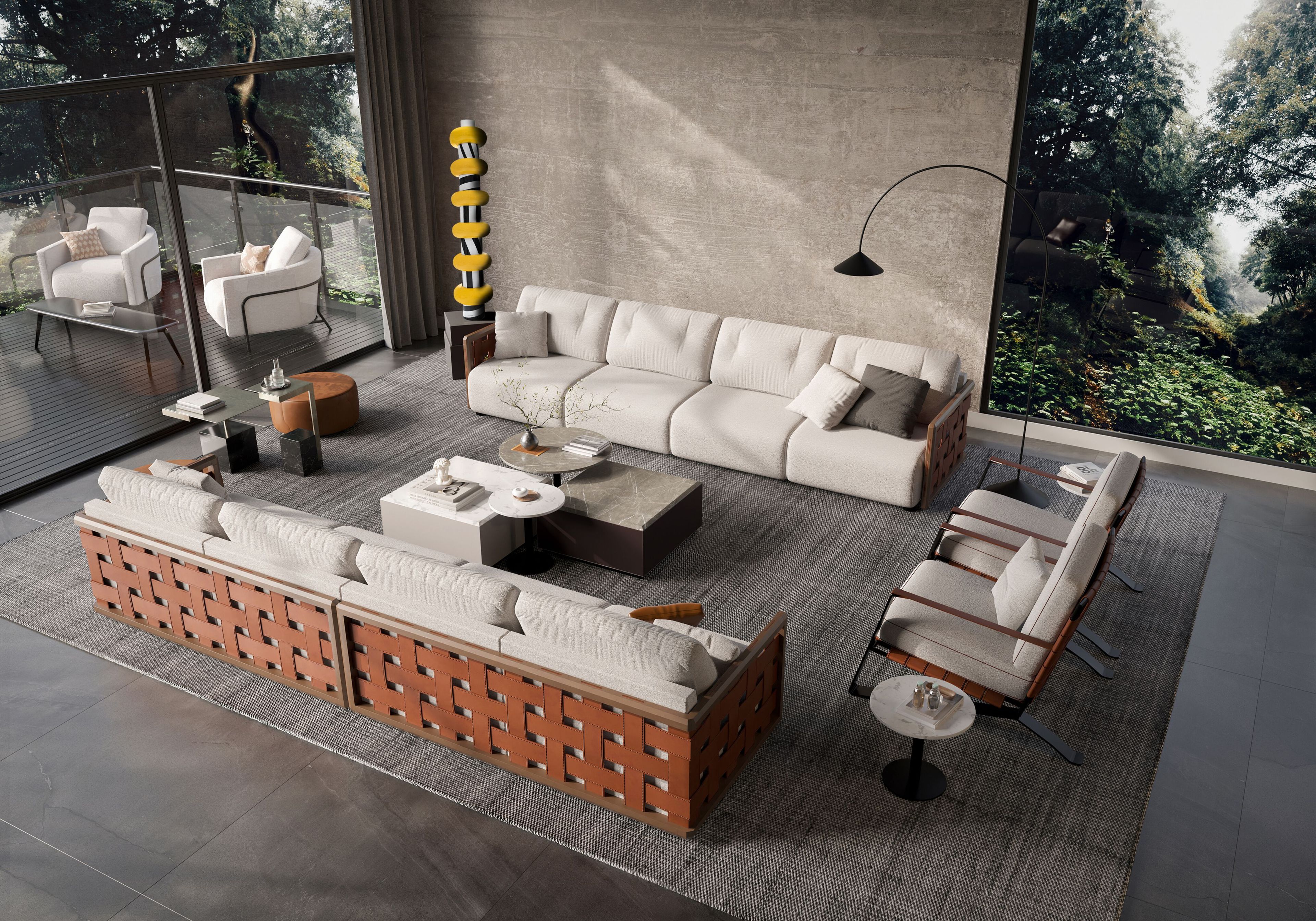 5-местный тканевый диван Formitalia TRESS ARCH-00146875 - Вид №2