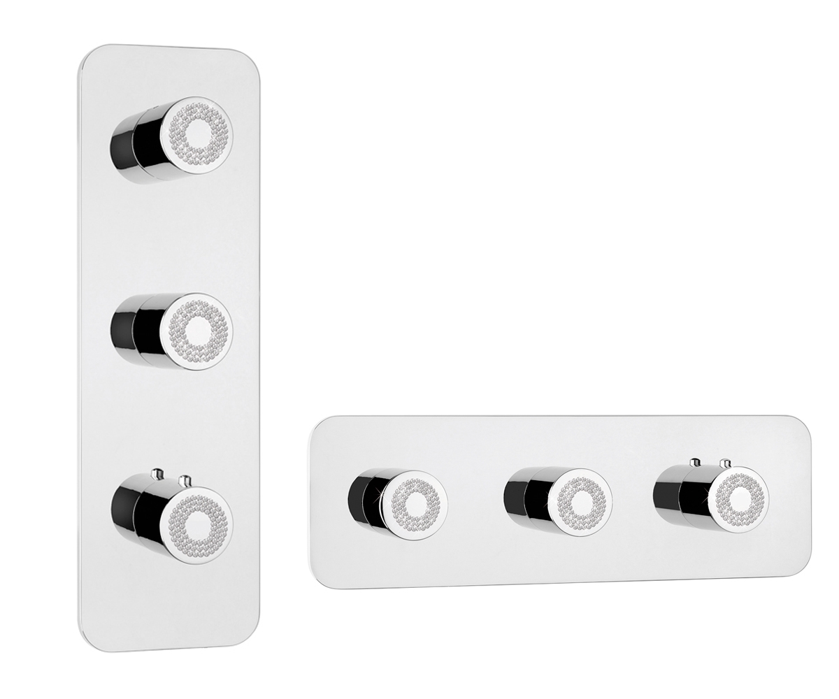 Z031204 + Z030201 000 Смеситель & запорный кран Oki 2 Outlets LP BOSSINI  - Вид №1