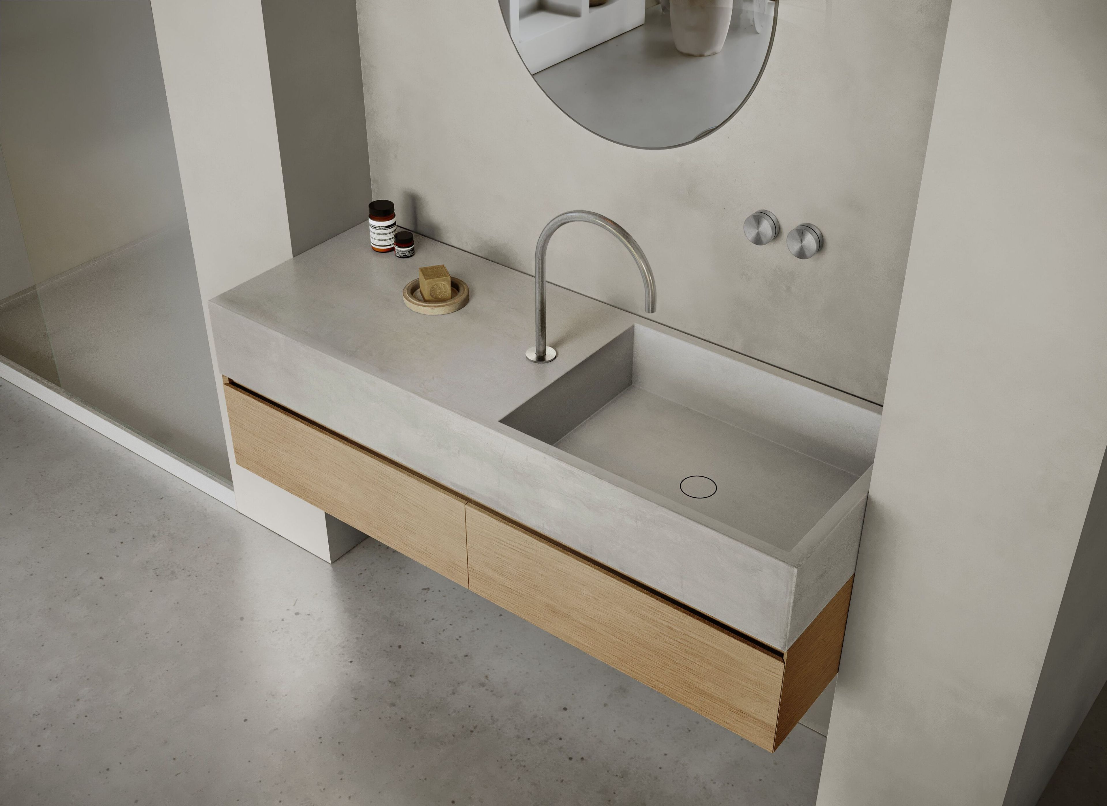 Прямоугольный подвесной одиночный умывальник COCOON Maison ARCH-00045271 - Вид №5