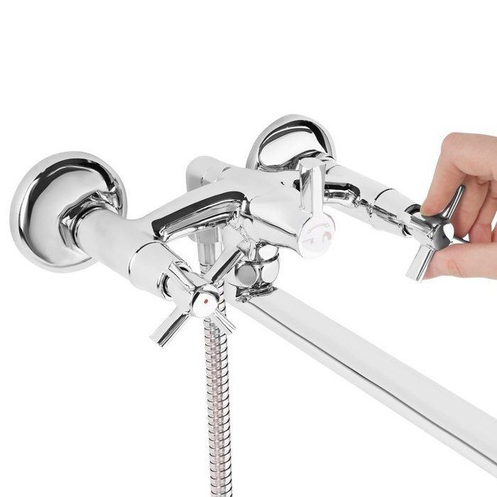 ON1SBS0M10 Milardo Ontario Смеситель для ванны с длинным изливом Ontario Россия - Вид №1