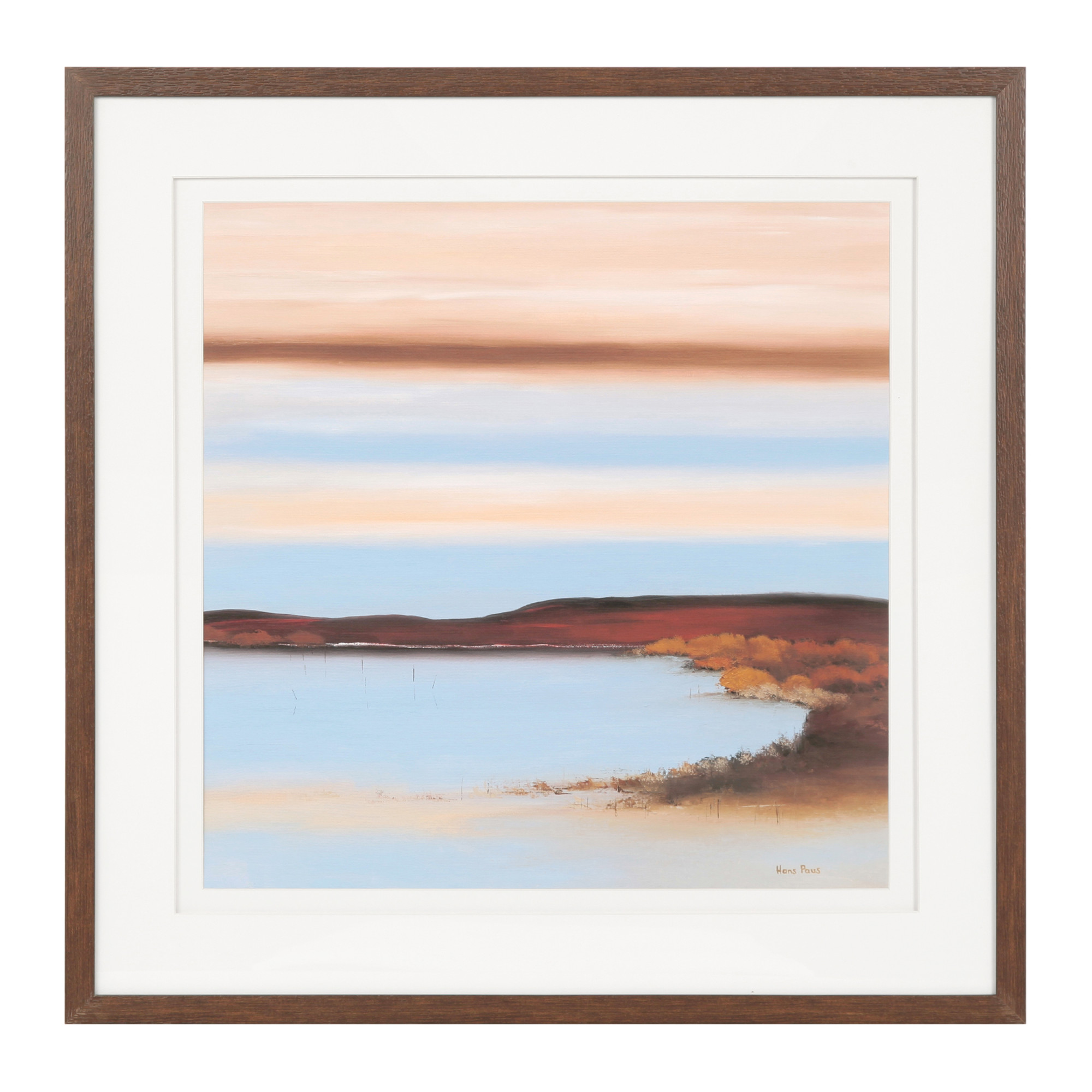 2000983161093 Постер Sunrise on the Shore COSMO RED 