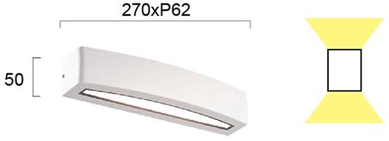 Terzo Light Светодиодный настенный светильник для улицы из алюминия  V4223300, v4223301  - Вид №3