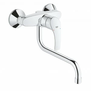 Смеситель для кухни GROHE Eurosmart new настенный, вынос 200 мм, хром (32224002)