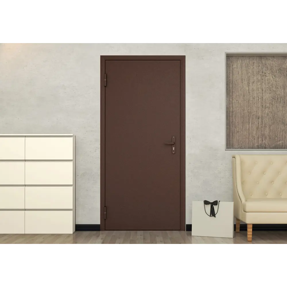 Дверь входная металлическая Лидер, 860 мм, левая, цвет античная медь DOORHAN STLM-2174436 - Вид №8