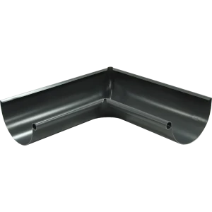 Угол желоба внутренний стальной Optima 90 градусов 125 мм RAL7024 серый