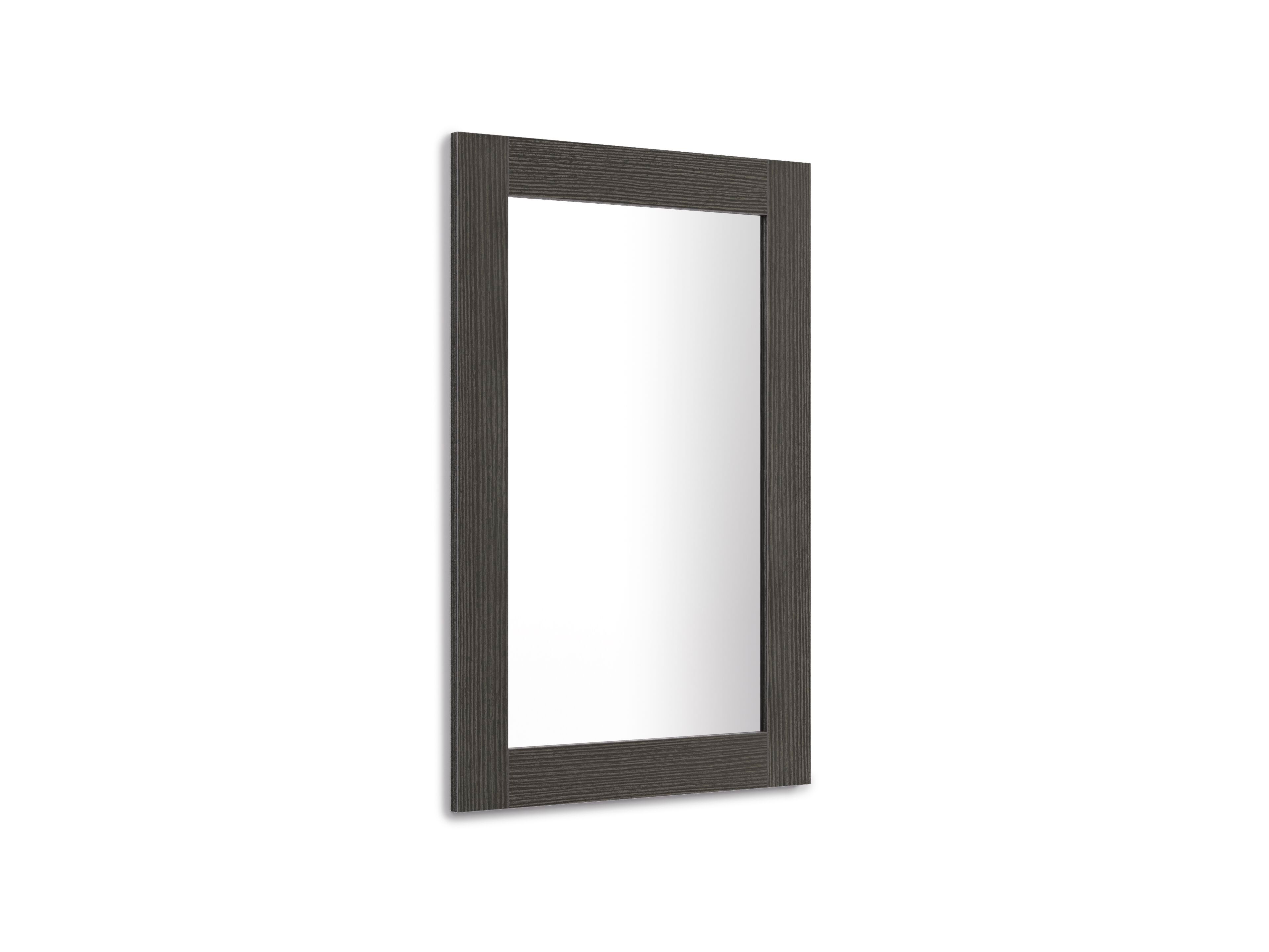 Прямоугольное настенное зеркало с рамкой из черного ясеня Mobili Fiver Rachele ARCH-00024778
