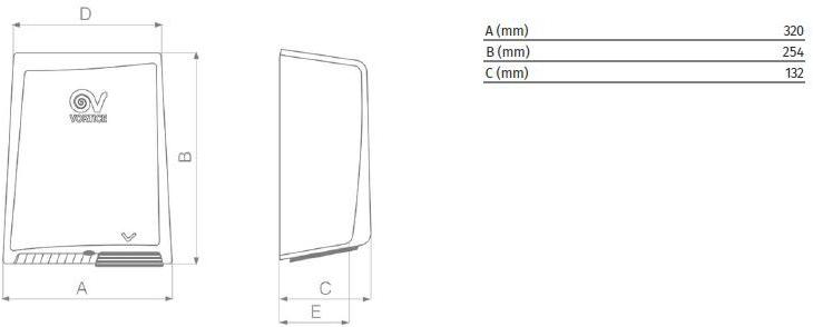 Vortice Автоматическая электрическая сушилка для рук Optimal 19227 - Вид №3