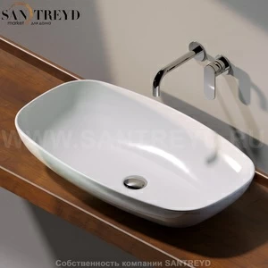 ND75A9016 Накладная раковина на столешницу  прямоугольная Ceramica Flaminia Nuda