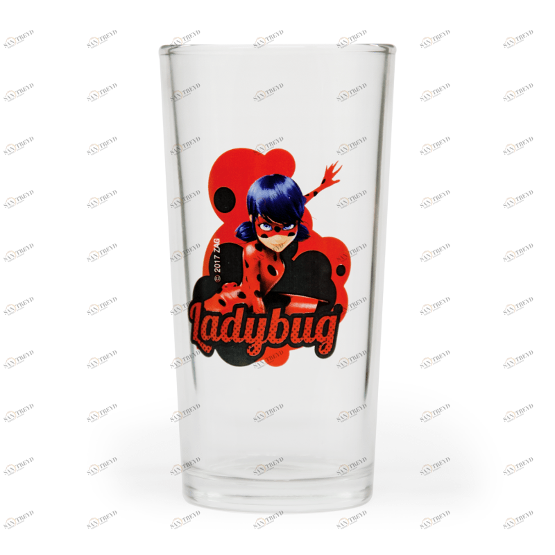 Стакан стеклянный "Леди Баг и Супер Кот. Дизайн 1", 200 мл ND PLAY ЛЕДИ БАГ 335902 Красный;прозрачный Santreyd 
