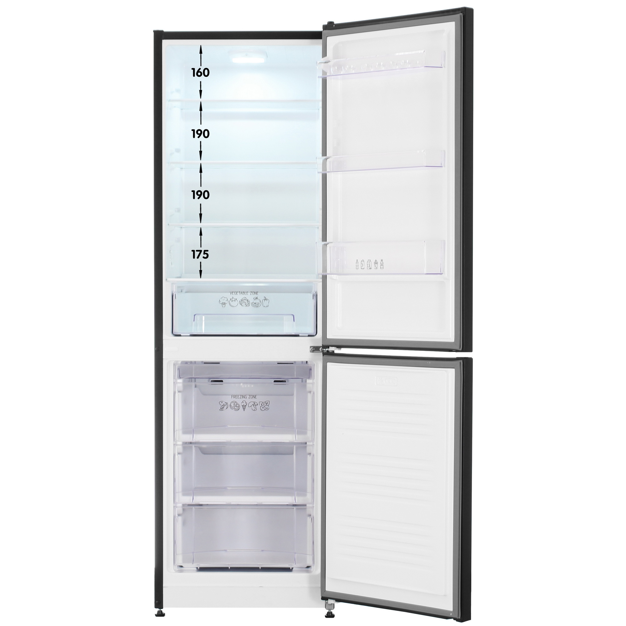 9258793 Холодильник с морозильником   NORD NC 188NF B черный STDN-0063129 - Вид №1