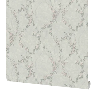 Обои флизелиновые Московская обойная фабрика Офелия светло-серые 1.06 м 4264-5