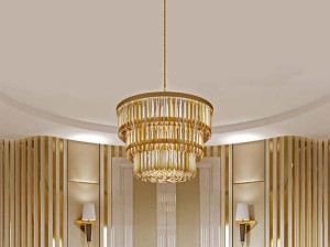 Металлический подвесной светильник