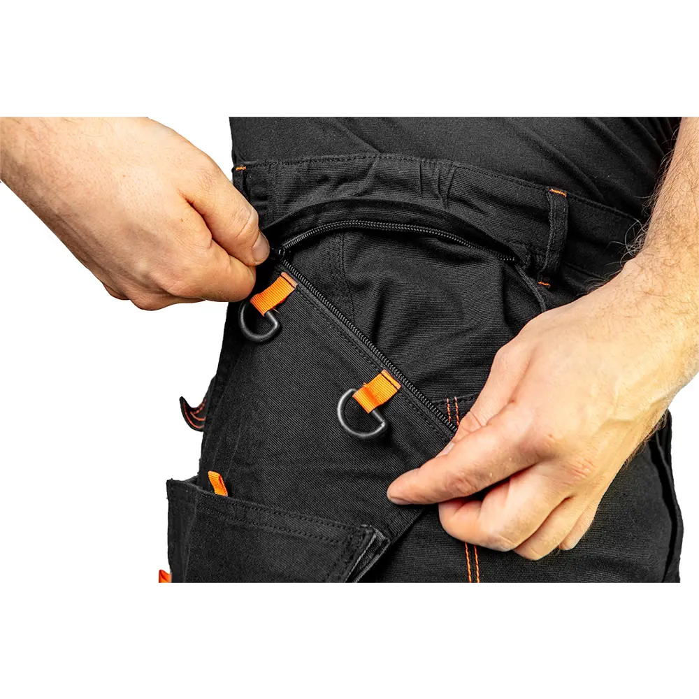 Брюки рабочие со съемными карманами Neo Tools HD Slim черные размер XS рост 170 STLM-2115514 - Вид №2