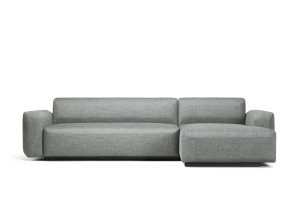 Тканевый диван-кровать с полуостровом