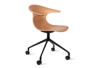 Деревянный спиц поворотный стул с колесами