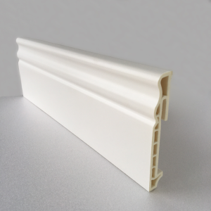 Напольный плинтус  Белый/Белый под покраску 100мм