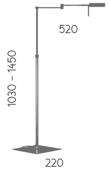 Aromas del Campo Регулируемый металлический торшер Leng P1087  - Вид №4