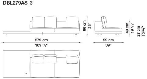 B&B Italia Кожаный диван Dock sun-id-1441060 - Вид №164