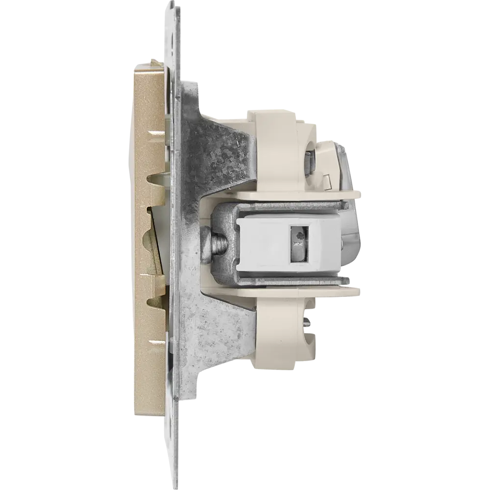 Компьютерная розетка GUSI Electric встраиваемая RJ45 цвет шампань 83864440 Ugra STLM-0045220 - Вид №2