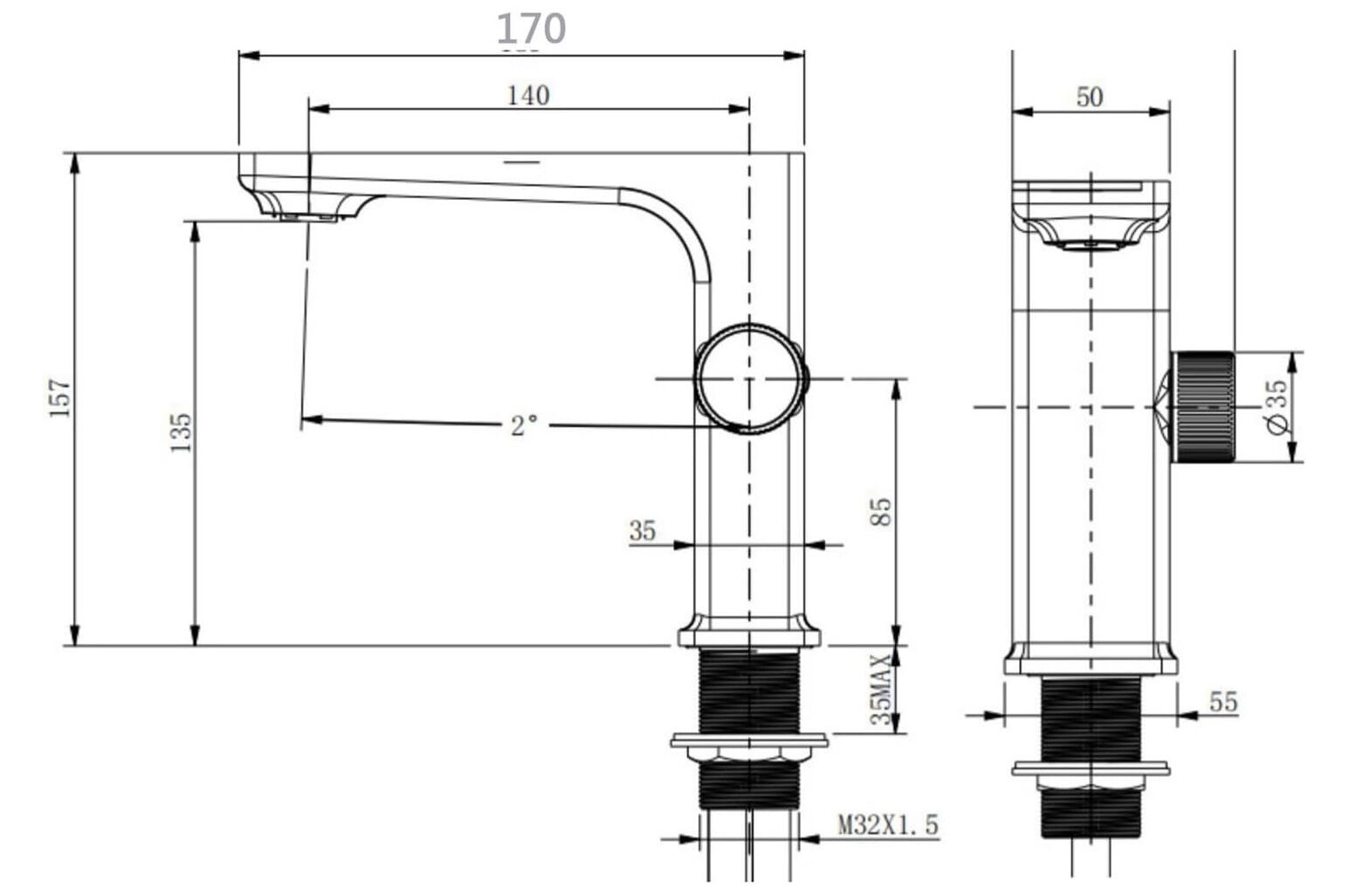 Электронный напольный инфракрасный смеситель для раковины Fontana Showers BITONTO ARCH-00147547 - Вид №2