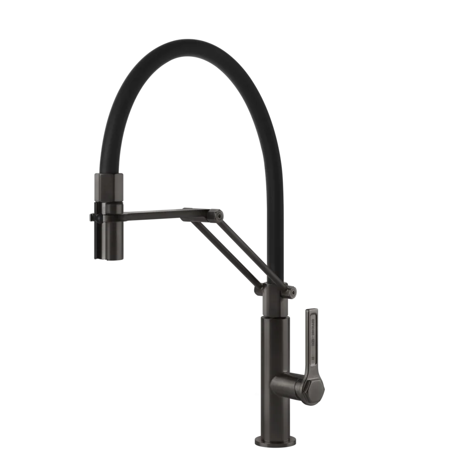 Смеситель для раковины 60055 707 Gessi Officine gessi ЧЕРНЫЙ МЕТАЛЛ BR. PVD 60055707